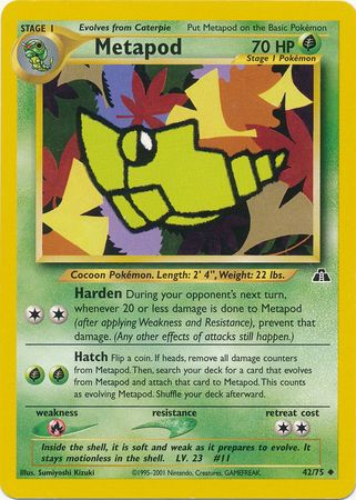 Metapod (42/75) [Neo Discovery Unlimited] | Kessel Run Games Inc. 