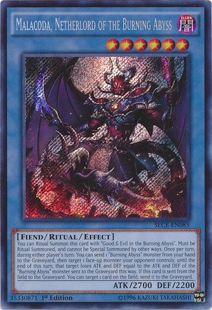 Malacoda, Netherlord of the Burning Abyss [SECE-EN085] Secret Rare | Kessel Run Games Inc. 