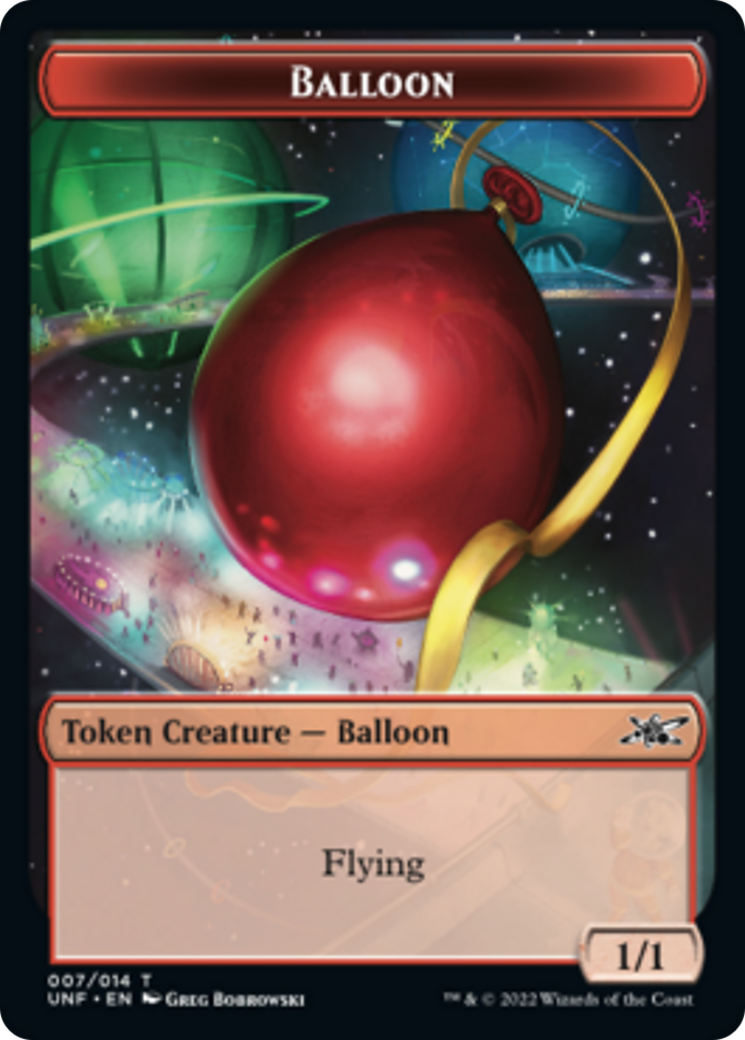 Cat // Balloon Double-Sided Token [Unfinity Tokens] | Kessel Run Games Inc. 