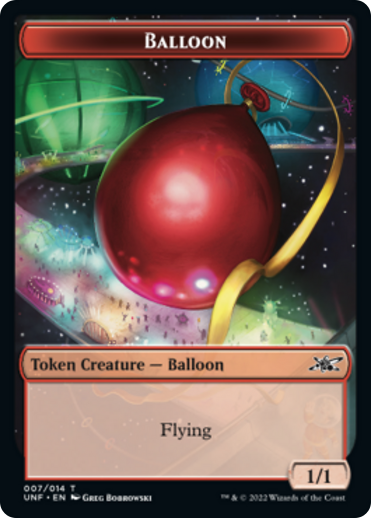 Clown Robot (003) // Balloon Double-Sided Token [Unfinity Tokens] | Kessel Run Games Inc. 