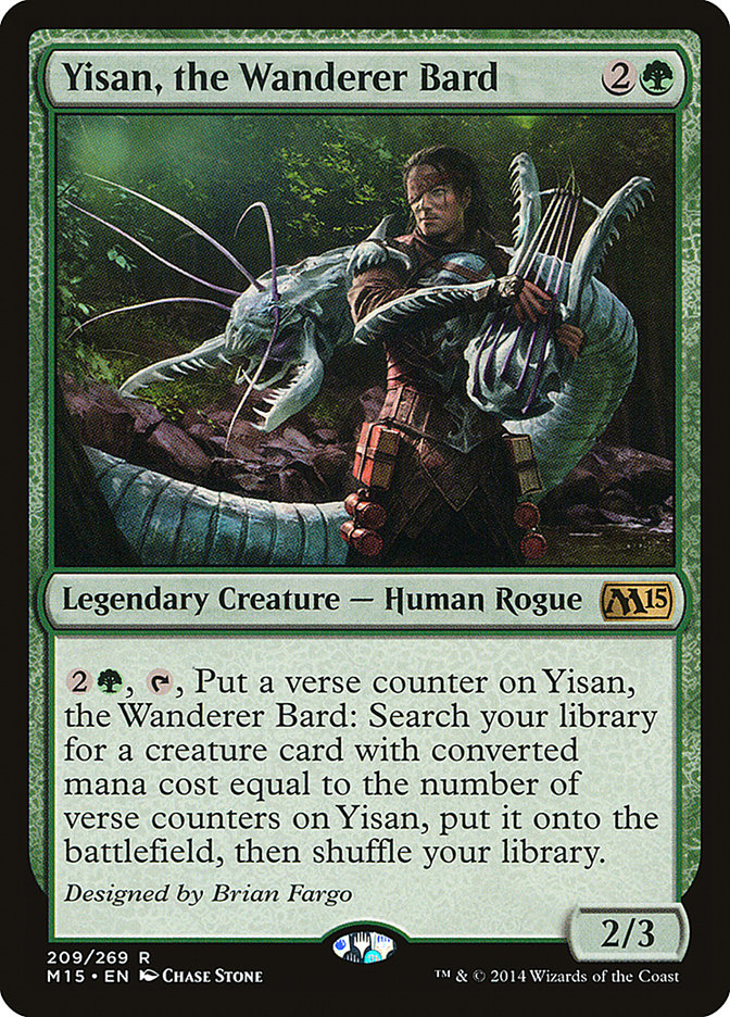 Yisan, the Wanderer Bard [Magic 2015] | Kessel Run Games Inc. 
