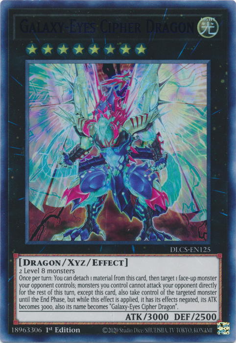 Galaxy-Eyes Cipher Dragon (Blue) [DLCS-EN125] Ultra Rare | Kessel Run Games Inc. 