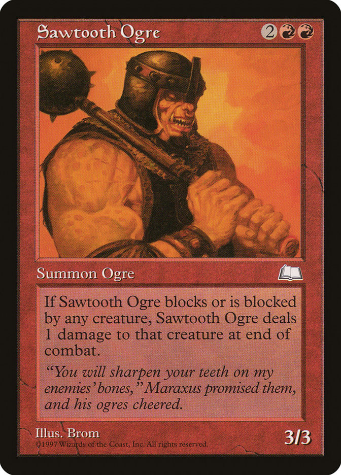 Sawtooth Ogre [Weatherlight] | Kessel Run Games Inc. 