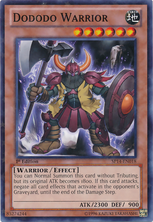 Dododo Warrior [SP14-EN018] Starfoil Rare | Kessel Run Games Inc. 