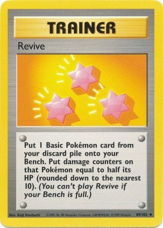 Revive (89/102) [Base Set Unlimited] | Kessel Run Games Inc. 
