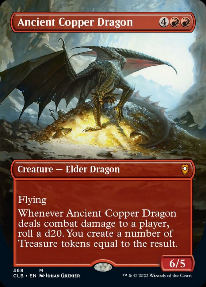 Ancient Copper Dragon (Borderless Alternate Art) [Commander Legends: Battle for Baldur's Gate] | Kessel Run Games Inc. 