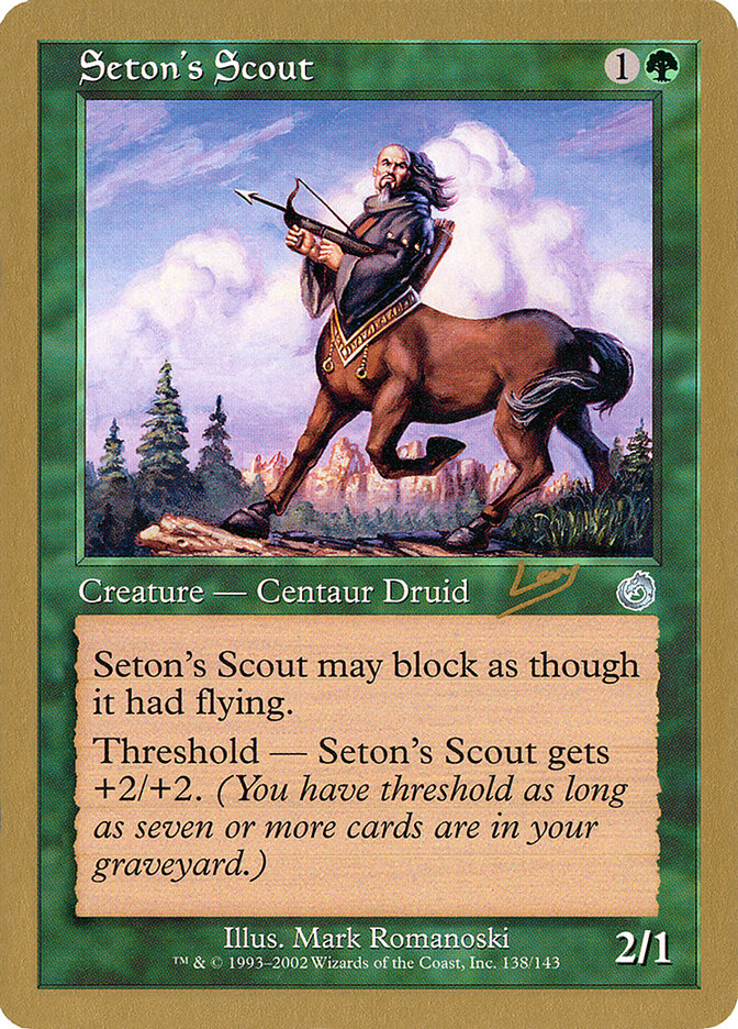 Seton's Scout (Raphael Levy) [World Championship Decks 2002] | Kessel Run Games Inc. 