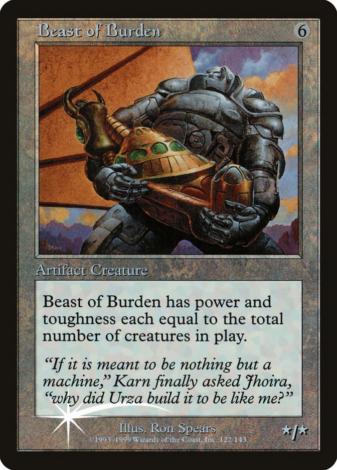 Beast of Burden (Misprinted) [Urza's Legacy Promos] | Kessel Run Games Inc. 