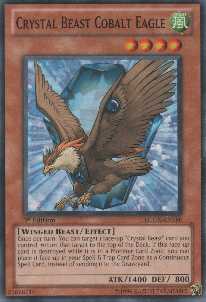 Crystal Beast Cobalt Eagle [LCGX-EN160] Common | Kessel Run Games Inc. 