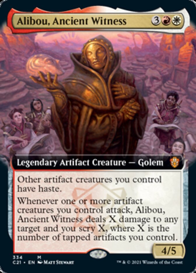 Alibou, Ancient Witness (Extended Art) [Commander 2021] | Kessel Run Games Inc. 