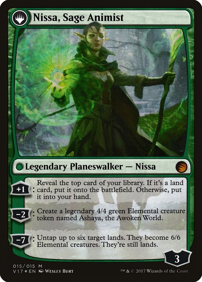 Nissa, Vastwood Seer // Nissa, Sage Animist [From the Vault: Transform] | Kessel Run Games Inc. 