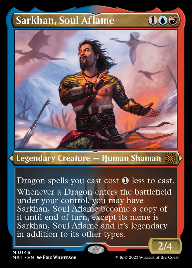 Sarkhan, Soul Aflame (Foil Etched) [March of the Machine: The Aftermath] | Kessel Run Games Inc. 