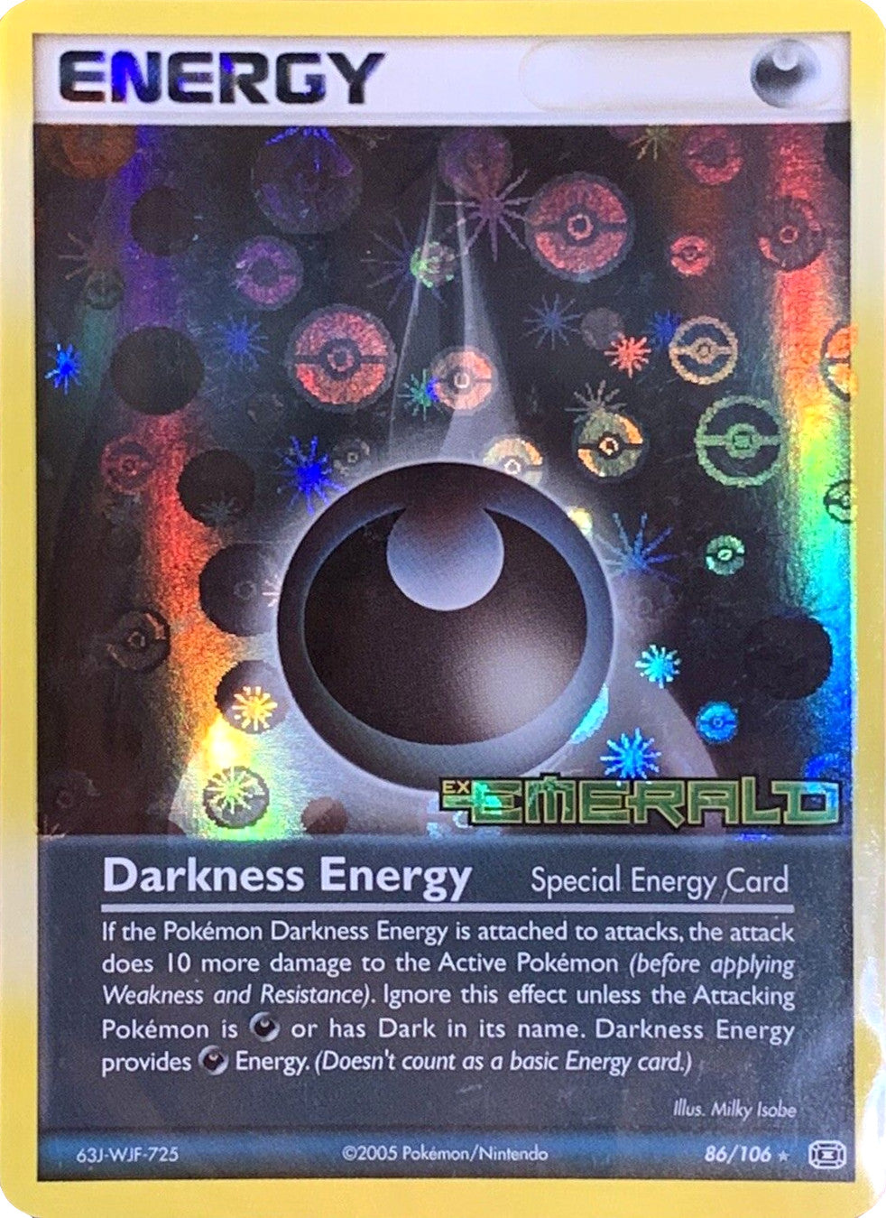 Darkness Energy (86/106) (Stamped) [EX: Emerald] | Kessel Run Games Inc. 