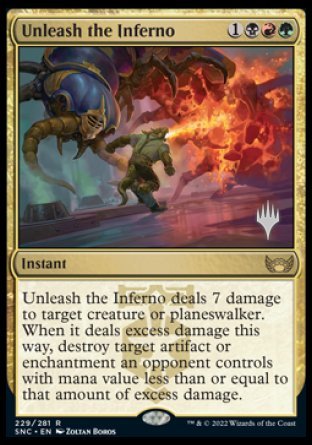 Unleash the Inferno (Promo Pack) [Streets of New Capenna Promos] | Kessel Run Games Inc. 
