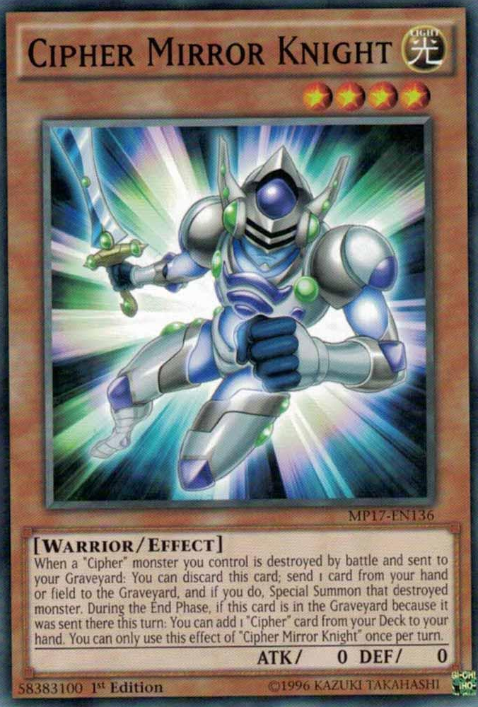 Cipher Mirror Knight [MP17-EN136] Common | Kessel Run Games Inc. 