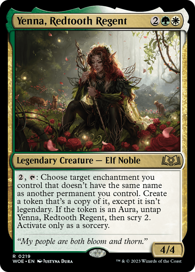 Yenna, Redtooth Regent [Wilds of Eldraine Prerelease Promos] | Kessel Run Games Inc. 