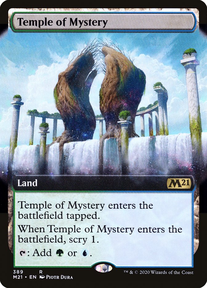 Temple of Mystery (Extended Art) [Core Set 2021] | Kessel Run Games Inc. 