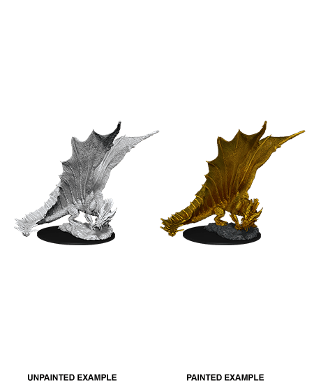 Nolzur’s Marvelous Miniatures: Young Gold Dragon | Kessel Run Games Inc. 