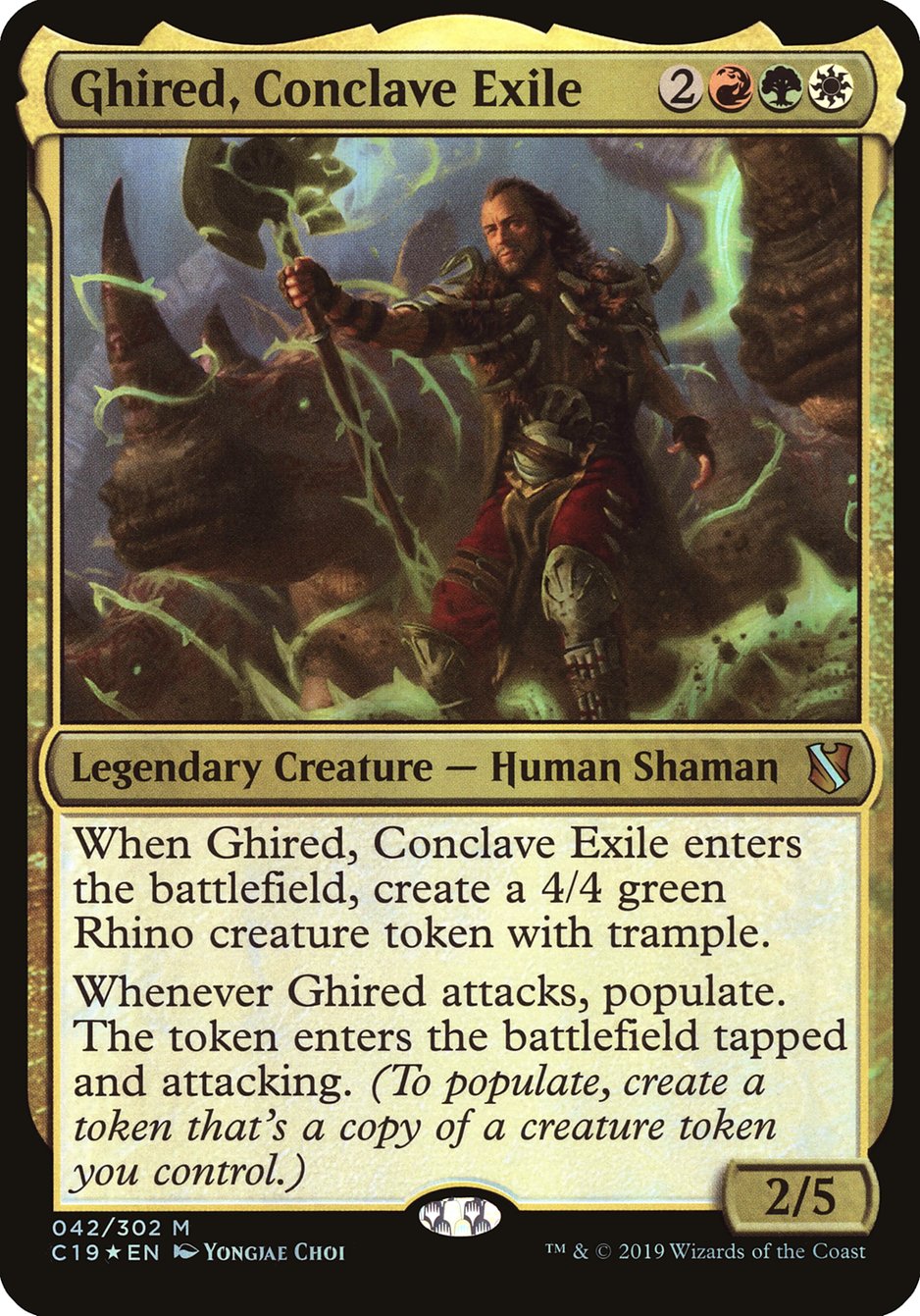 Ghired, Conclave Exile (Oversized) [Commander 2019 Oversized] | Kessel Run Games Inc. 