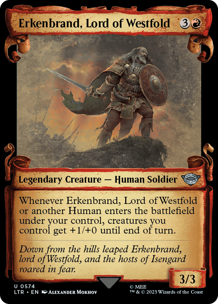 Erkenbrand, Lord of Westfold [The Lord of the Rings: Tales of Middle-Earth Showcase Scrolls] | Kessel Run Games Inc. 
