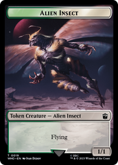 Copy // Alien Insect Double-Sided Token [Doctor Who Tokens] | Kessel Run Games Inc. 