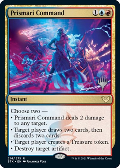 Prismari Command (Promo Pack) [Strixhaven: School of Mages Promos] | Kessel Run Games Inc. 