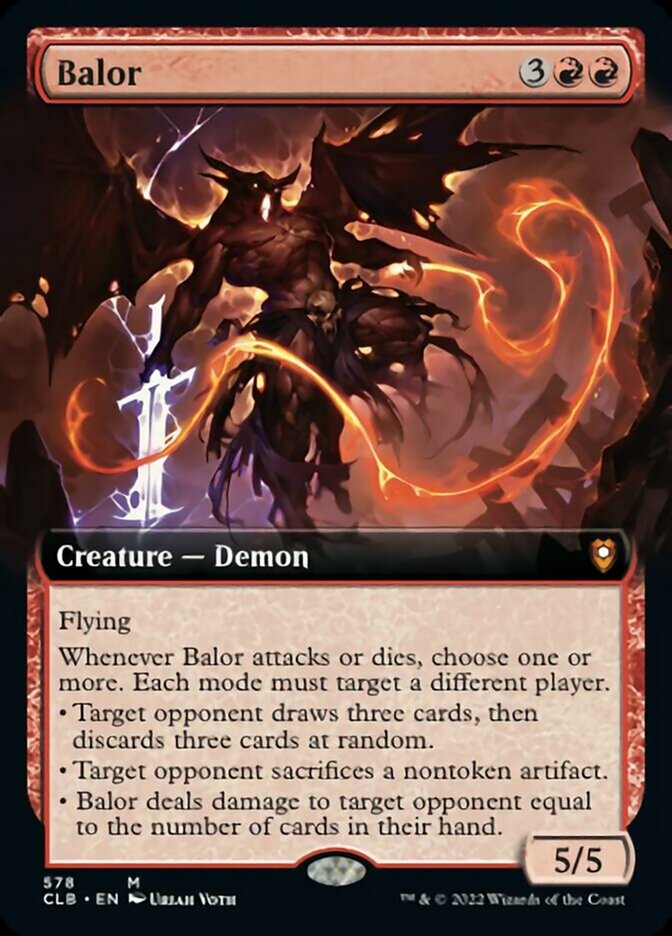 Balor (Extended Art) [Commander Legends: Battle for Baldur's Gate] | Kessel Run Games Inc. 