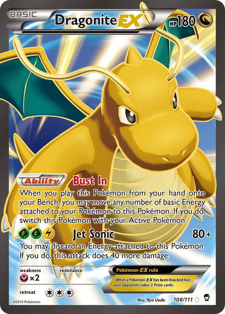 Dragonite EX (108/111) [XY: Furious Fists] | Kessel Run Games Inc. 