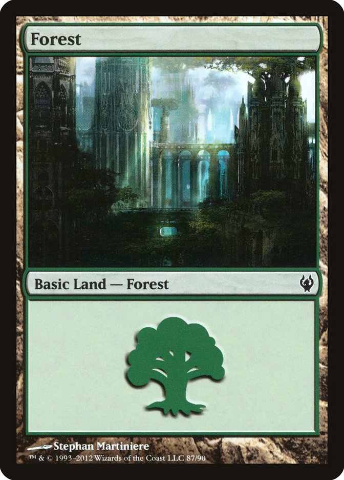 Forest (87) [Duel Decks: Izzet vs. Golgari] | Kessel Run Games Inc. 