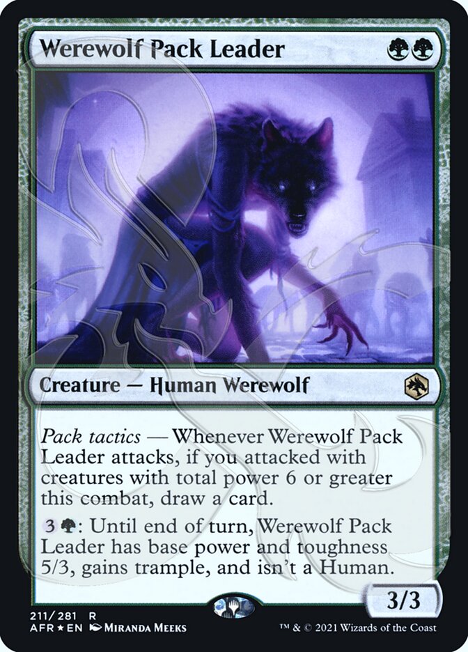 Werewolf Pack Leader (Ampersand Promo) [Dungeons & Dragons: Adventures in the Forgotten Realms Promos] | Kessel Run Games Inc. 