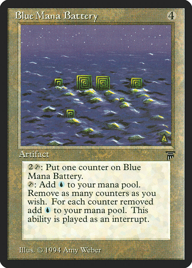 Blue Mana Battery [Legends] | Kessel Run Games Inc. 