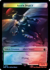 Soldier // Alien Insect Double-Sided Token (Surge Foil) [Doctor Who Tokens] | Kessel Run Games Inc. 