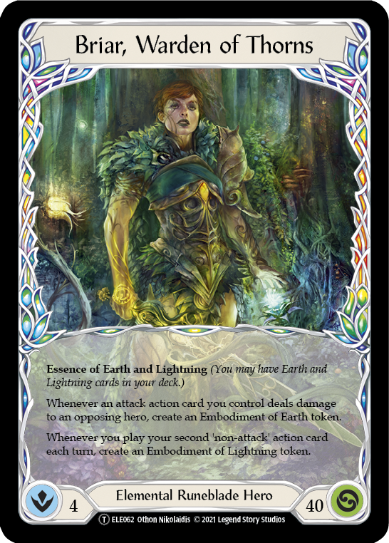 Briar, Warden of Thorns // Titan's Fist [U-ELE062] (Tales of Aria Unlimited)  Unlimited Normal | Kessel Run Games Inc. 