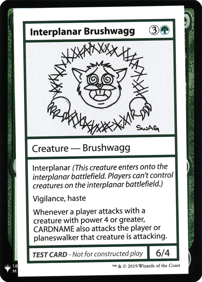 Interplanar Brushwagg [Mystery Booster Playtest Cards] | Kessel Run Games Inc. 