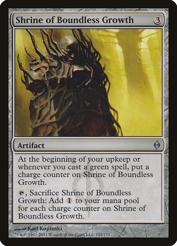 Shrine of Boundless Growth [New Phyrexia] | Kessel Run Games Inc. 