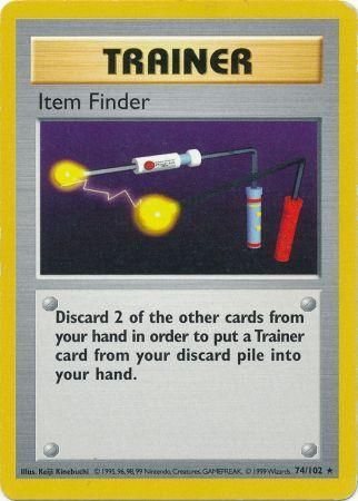Item Finder (74/102) [Base Set Shadowless Unlimited] | Kessel Run Games Inc. 