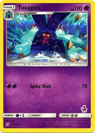 Toxapex (97/236) (Mewtwo Deck) [Battle Academy 2020] | Kessel Run Games Inc. 