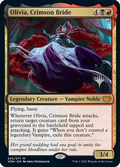 Olivia, Crimson Bride (Promo Pack) [Innistrad: Crimson Vow Promos] | Kessel Run Games Inc. 