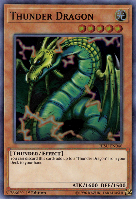Thunder Dragon [HISU-EN046] Super Rare | Kessel Run Games Inc. 