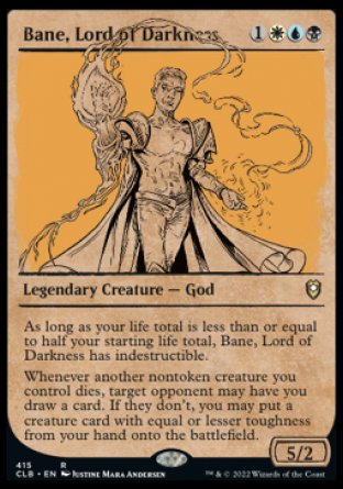 Bane, Lord of Darkness (Showcase) [Commander Legends: Battle for Baldur's Gate] | Kessel Run Games Inc. 