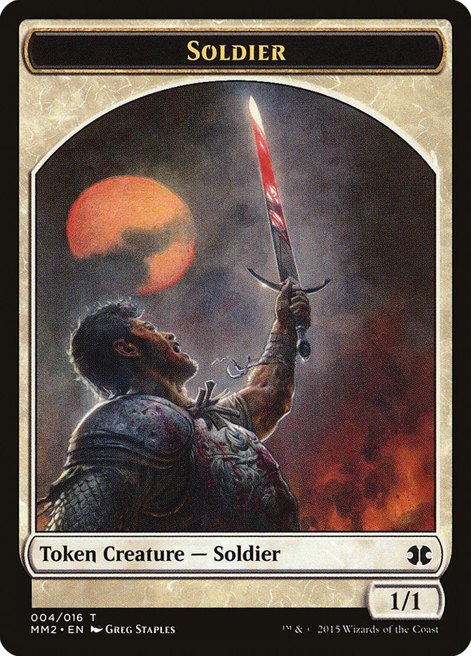 Soldier Token [Modern Masters 2015 Tokens] | Kessel Run Games Inc. 