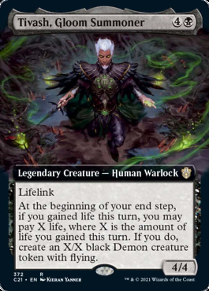 Tivash, Gloom Summoner (Extended Art) [Commander 2021] | Kessel Run Games Inc. 