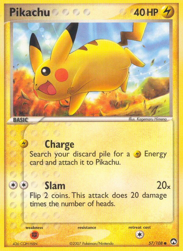 Pikachu (57/108) [EX: Power Keepers] | Kessel Run Games Inc. 