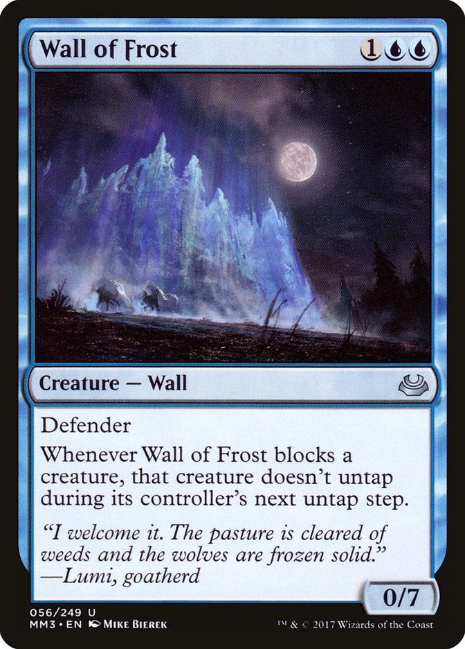 Wall of Frost [Modern Masters 2017] | Kessel Run Games Inc. 