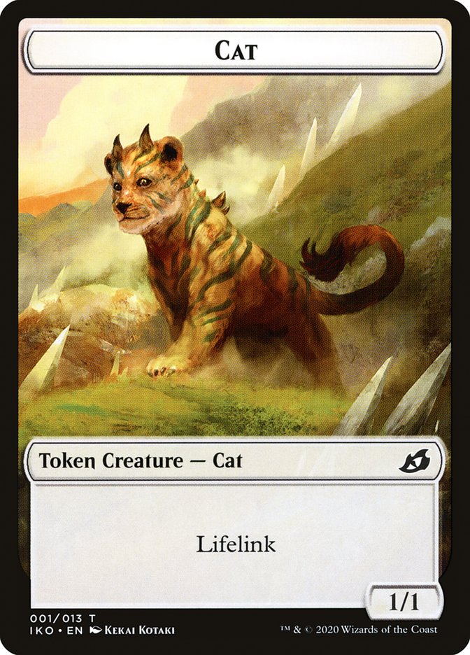 Cat Token [Ikoria: Lair of Behemoths Tokens] | Kessel Run Games Inc. 