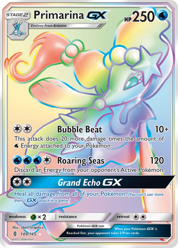 Primarina GX (149/145) [Sun & Moon: Guardians Rising] | Kessel Run Games Inc. 