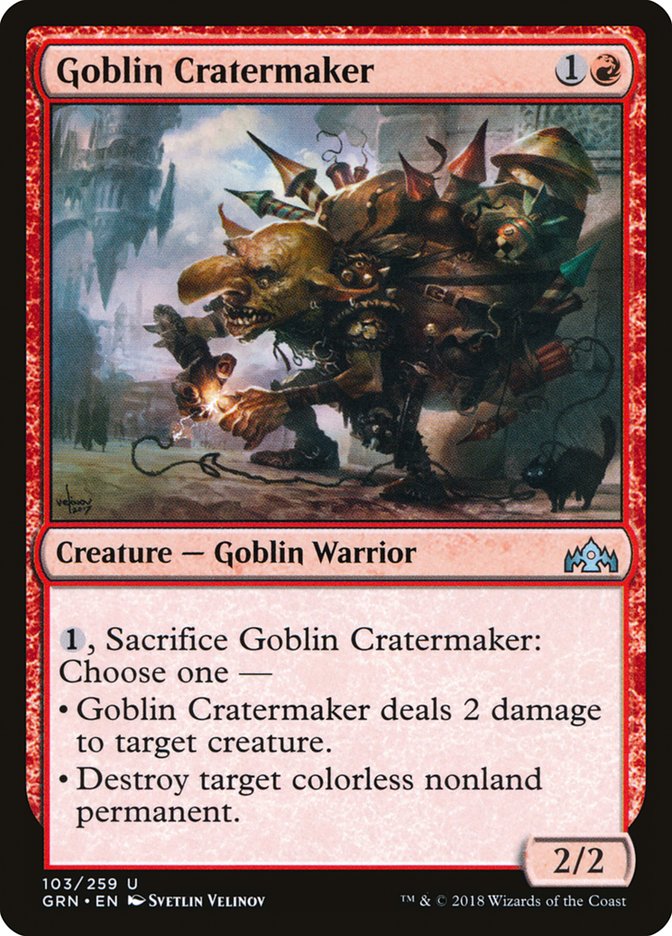 Goblin Cratermaker [Guilds of Ravnica] | Kessel Run Games Inc. 