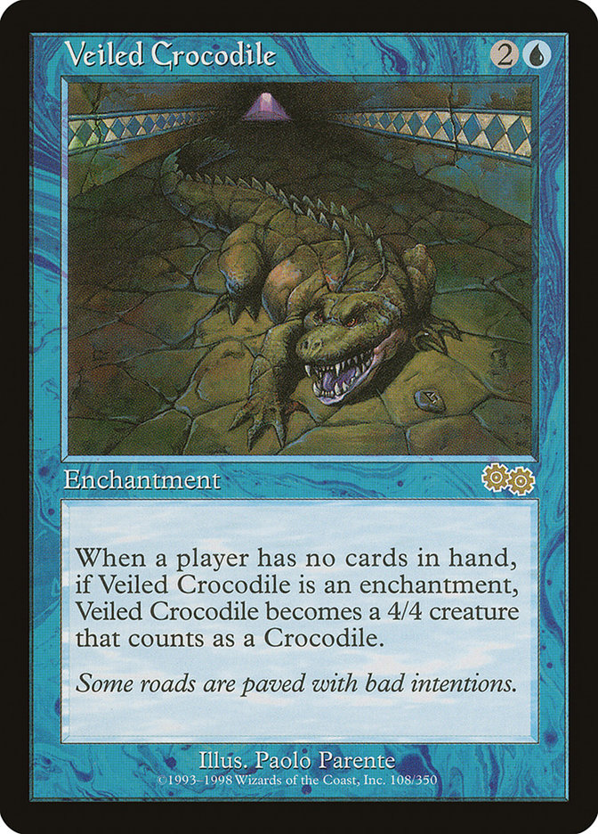 Veiled Crocodile [Urza's Saga] | Kessel Run Games Inc. 