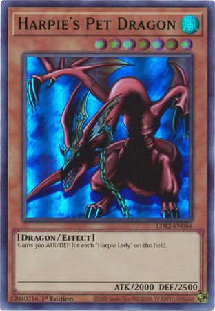 Harpie's Pet Dragon (Green) [LDS2-EN066] Ultra Rare | Kessel Run Games Inc. 