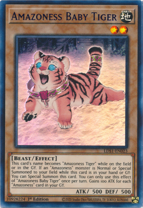 Amazoness Baby Tiger (Purple) [LDS1-EN023] Ultra Rare | Kessel Run Games Inc. 